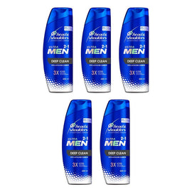 Head & Shoulders UltraMen Deep Clean 2in1 Shampoo & Conditioner 400mL Pack of 5