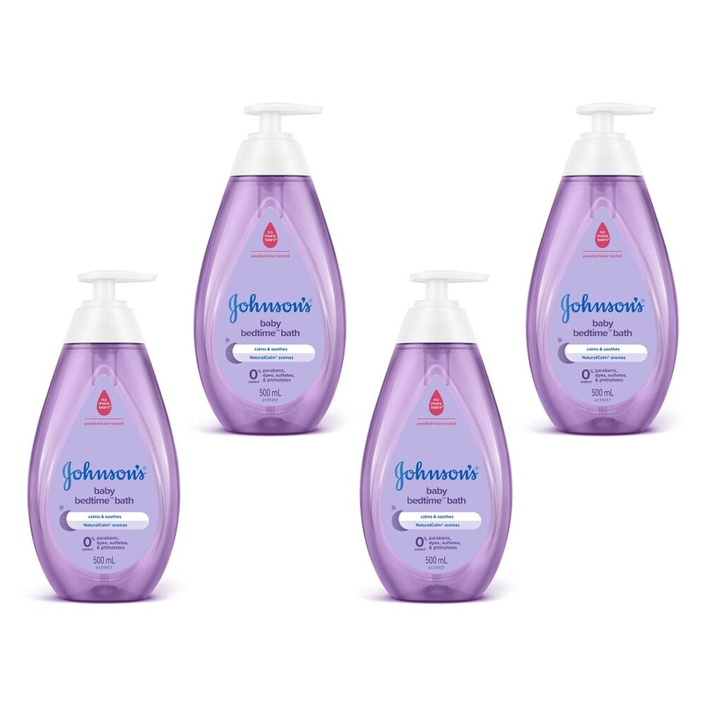Johnson's Baby Bedtime Bath 500mL Pack of 4