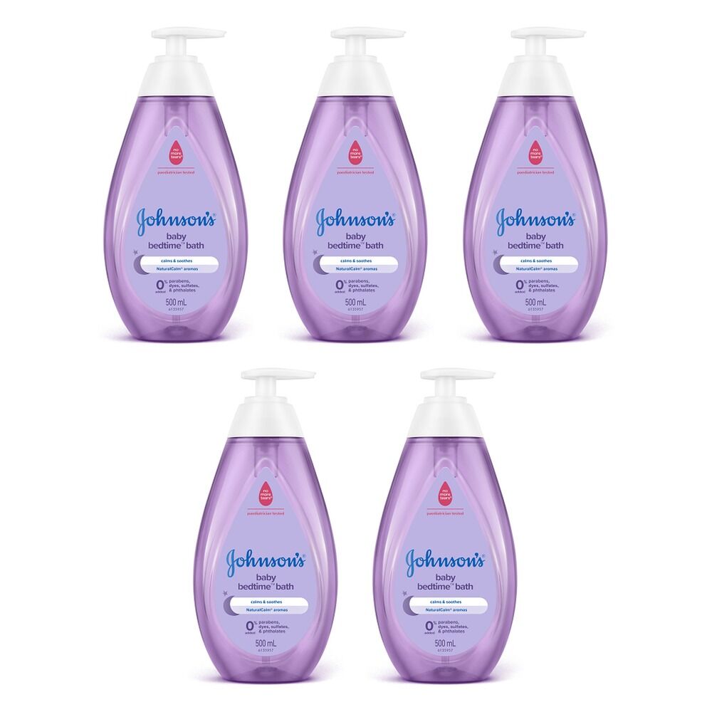 Johnson's Baby Bedtime Bath 500mL Pack of 5