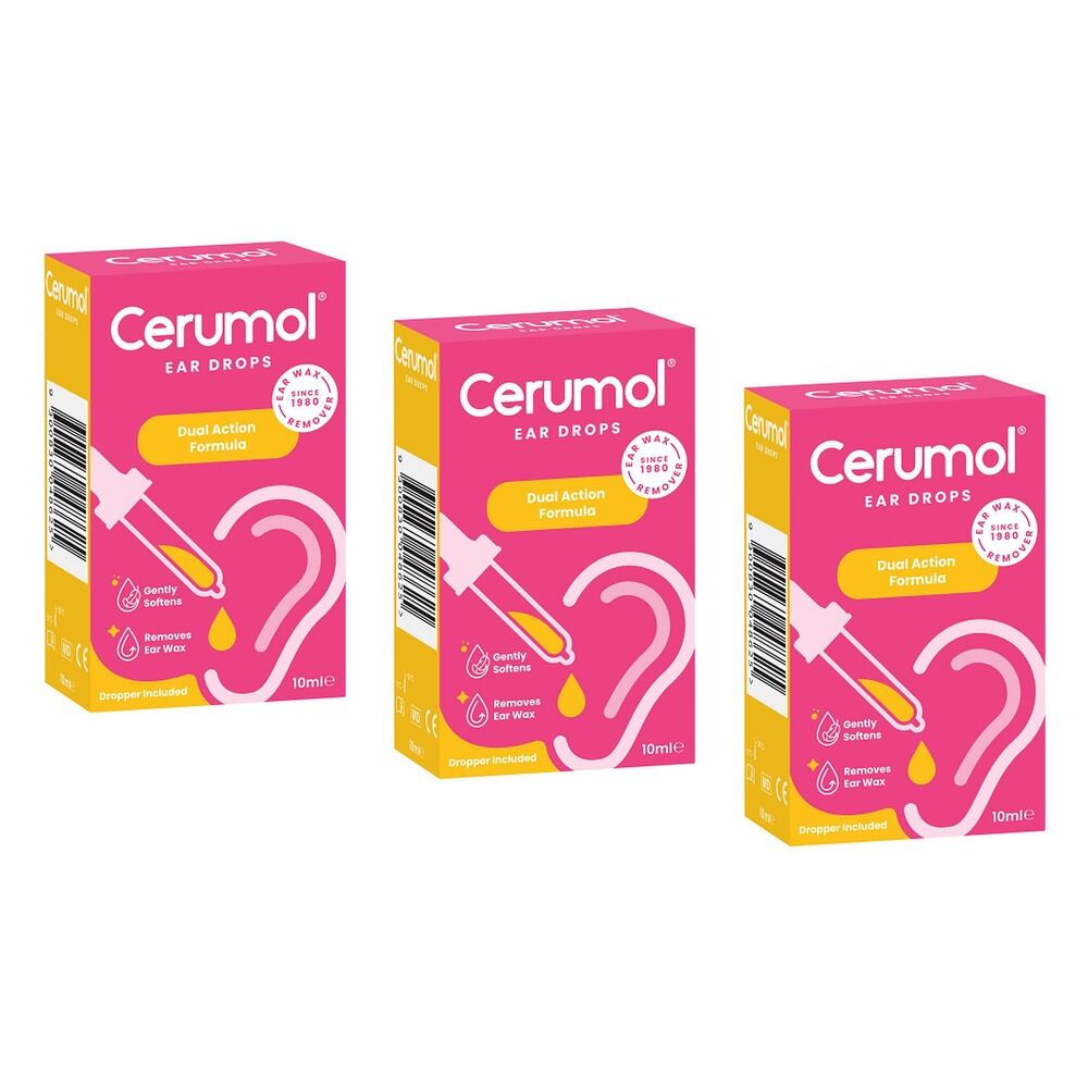 Cermol Ear Drops 10mL Pack of 3