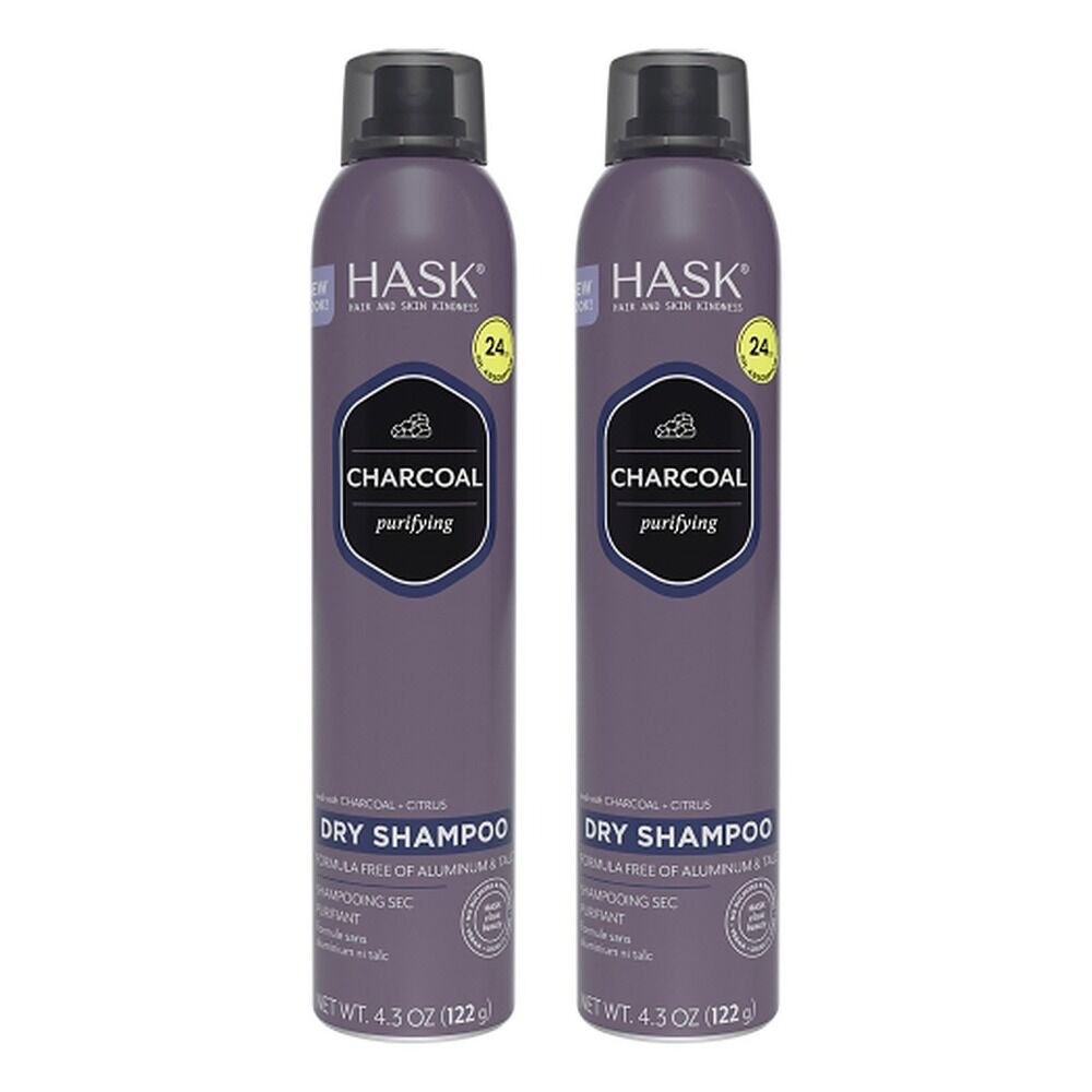 Hask Charcoal Purifying Dry Shampoo 122g Pack of 2