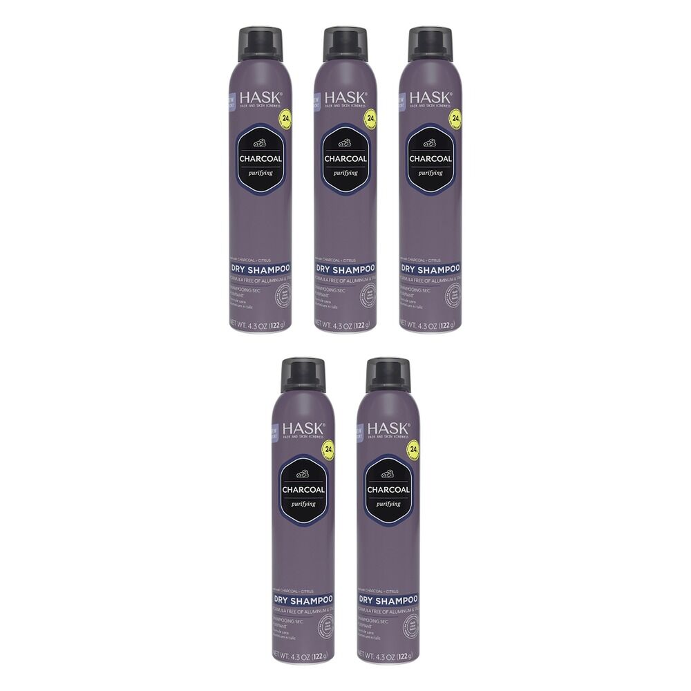 Hask Charcoal Purifying Dry Shampoo 122g Pack of 5