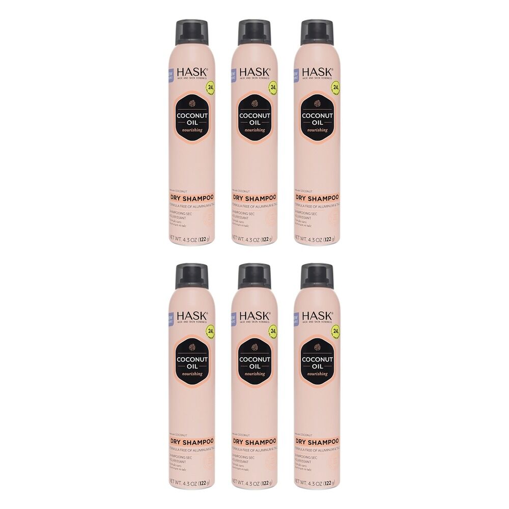 Hask Coconut Nourishing Dry Shampoo 122g Pack of 6
