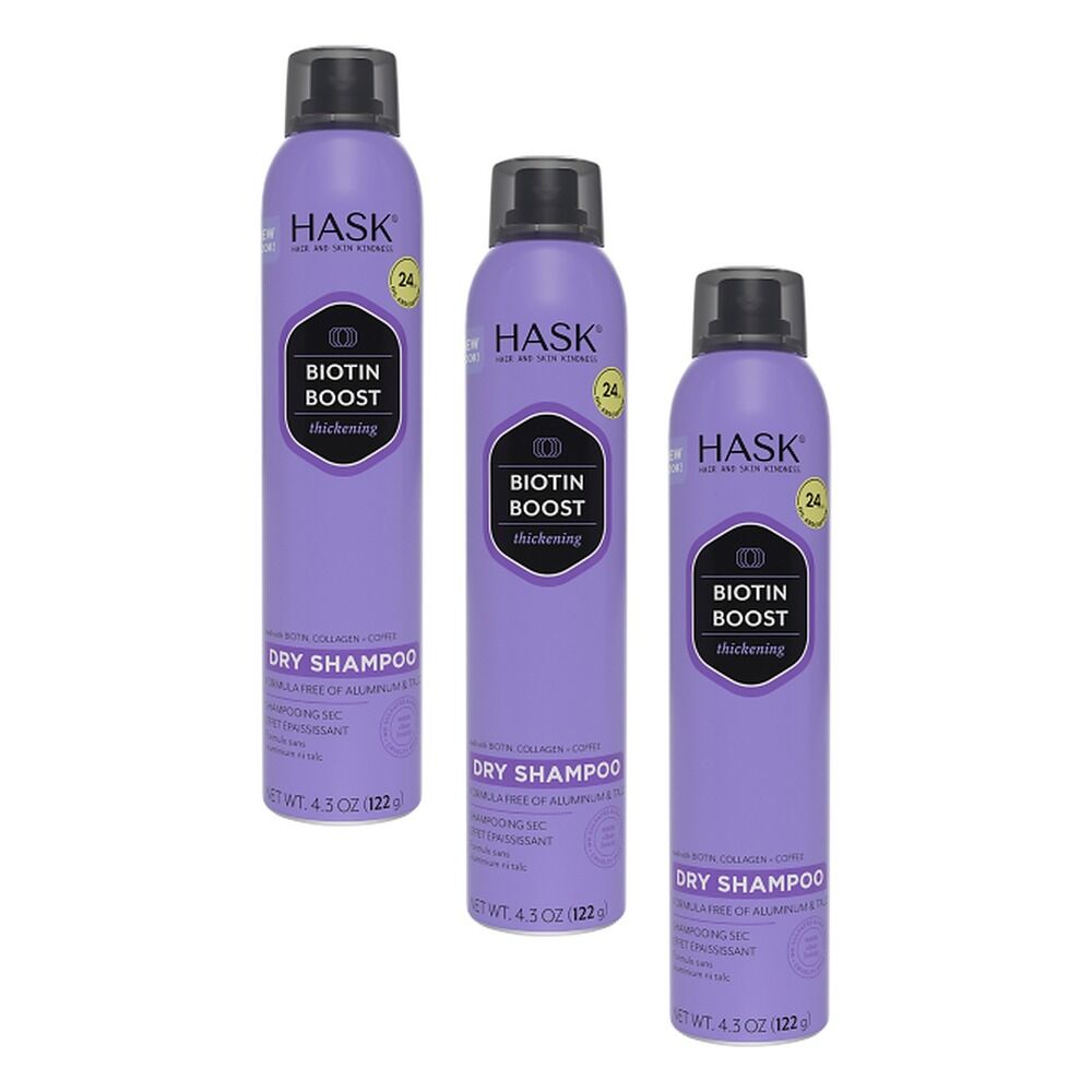 Hask Biotin Boost Thickening Dry Shampoo 122g Pack of 3