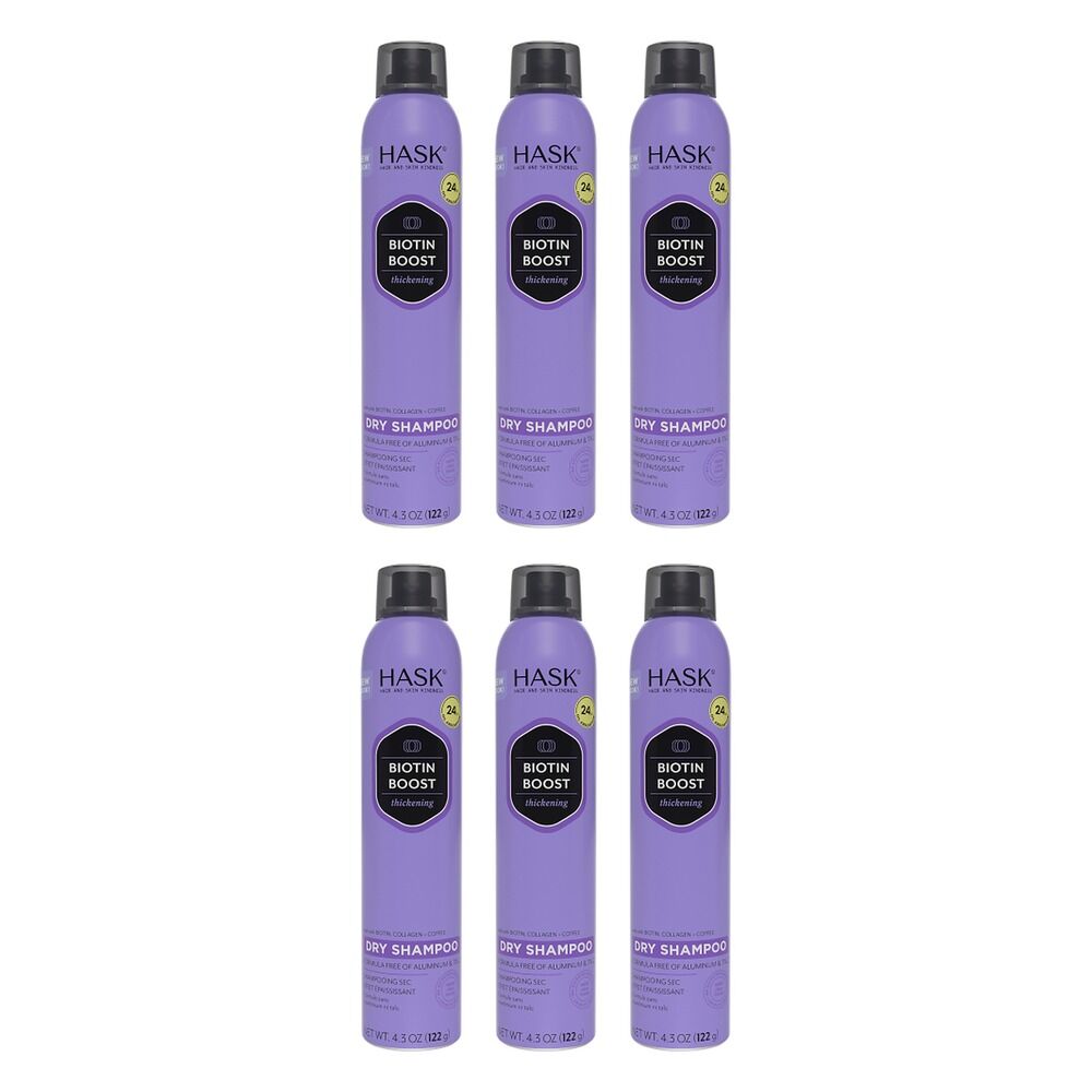 Hask Biotin Boost Thickening Dry Shampoo 122g Pack of 6