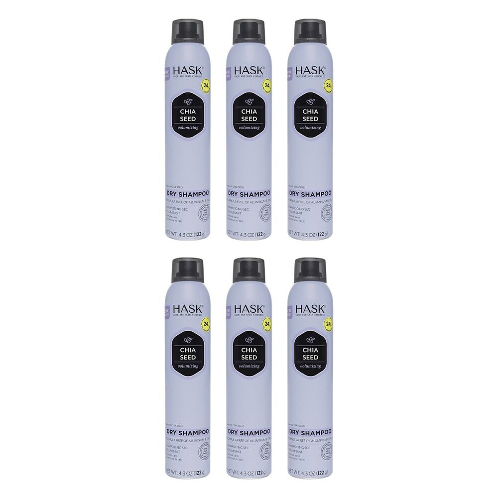Hask Chia Seed Volumizing Dry Shampoo 122g Pack of 6
