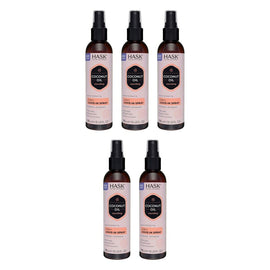 HASK Coconut Oil Nourishing 5-in-1 Leave-In Spray 175mL Pack of 5