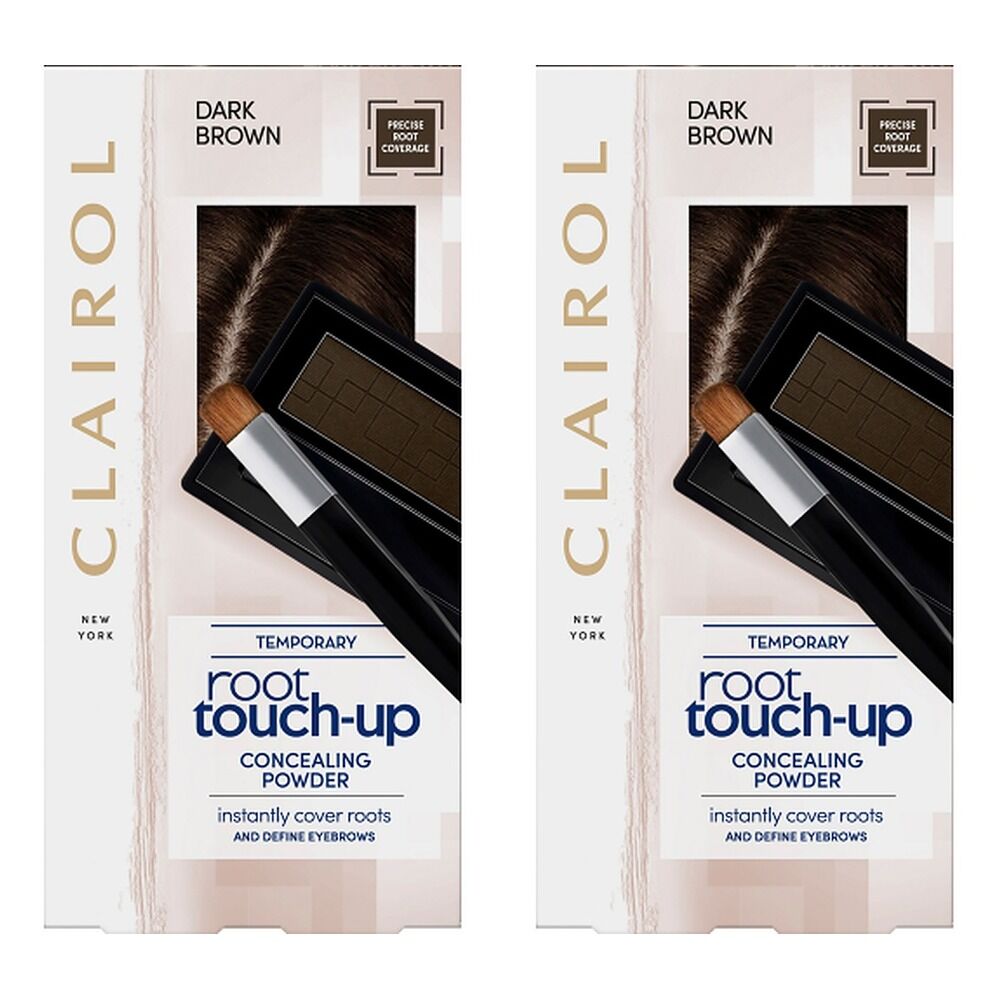 Clairol Root Touch-Up Concealing Powder Dark Brown 2.1g Pack of 2