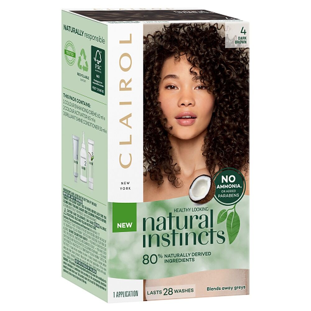 Clairol Natural Instincts 4 Dark Brown