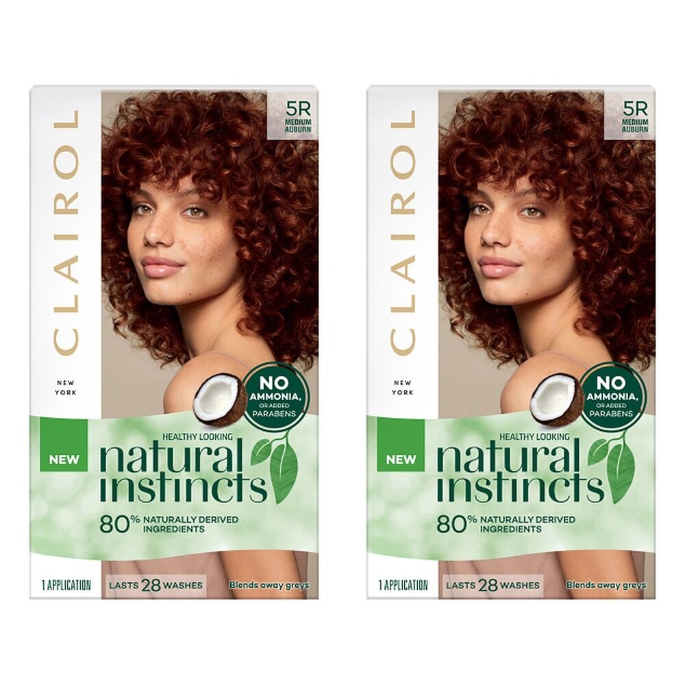 Clairol Natural Instincts 5R Medium Auburn Pack of 2