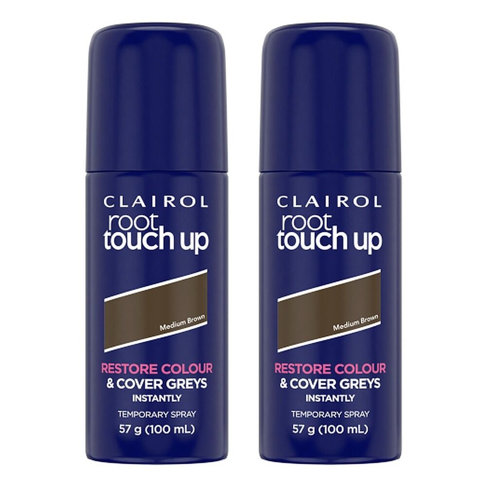 Clairol Root Touch-Up Root Concealing Spray Medium Brown 57g Pack of 2