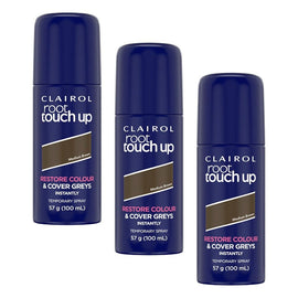 Clairol Root Touch-Up Root Concealing Spray Medium Brown 57g Pack of 3