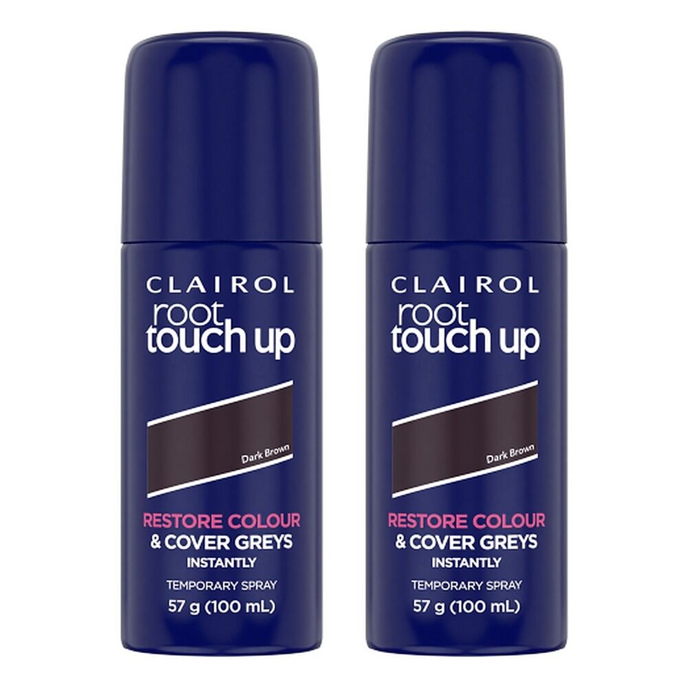 Clairol Root Touch-Up Root Concealing Spray Dark Brown 57g Pack of 2