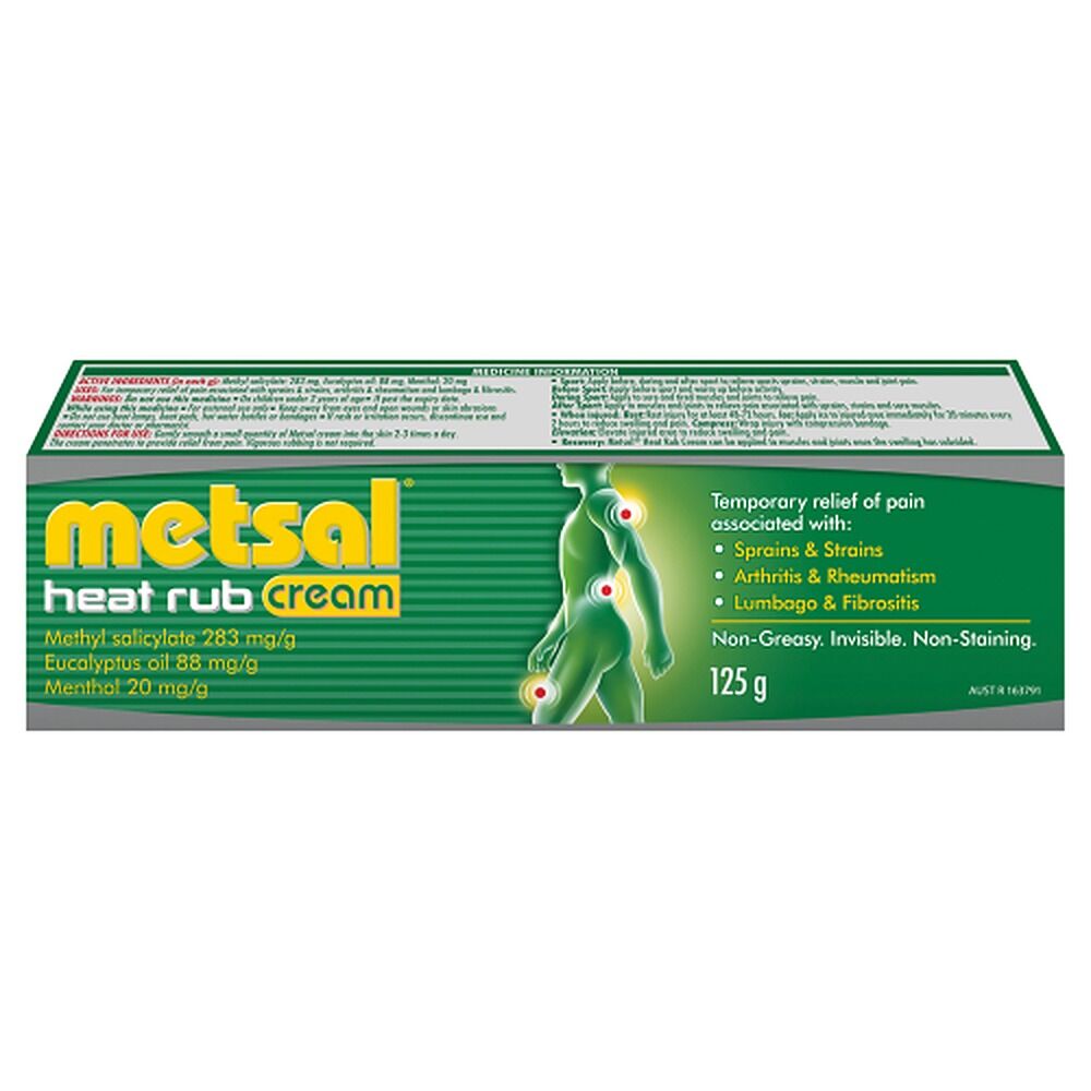 Metsal Heat Rub Cream 125g