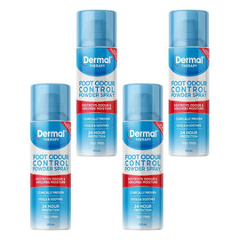 Dermal Therapy Foot Odour Control Powder Spray 210mL Pack of 4
