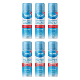 Dermal Therapy Foot Odour Control Powder Spray 210mL Pack of 6