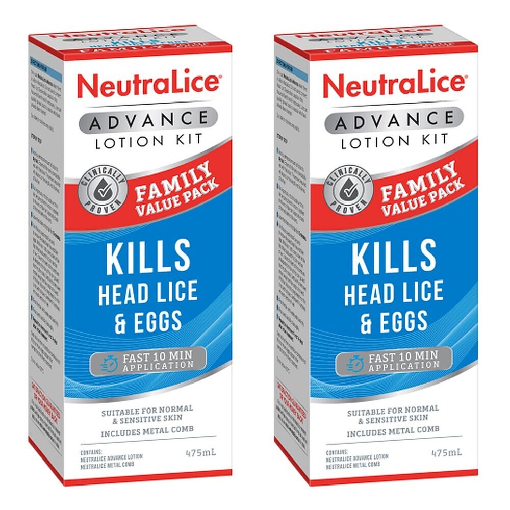 Neutralice Advance Lotion Family Value Pack 475mL Bundle of 2