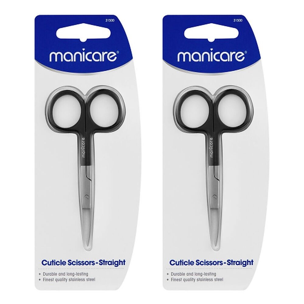 Manicare Cuticle Scissors, Straight x 3 Bundle of 2