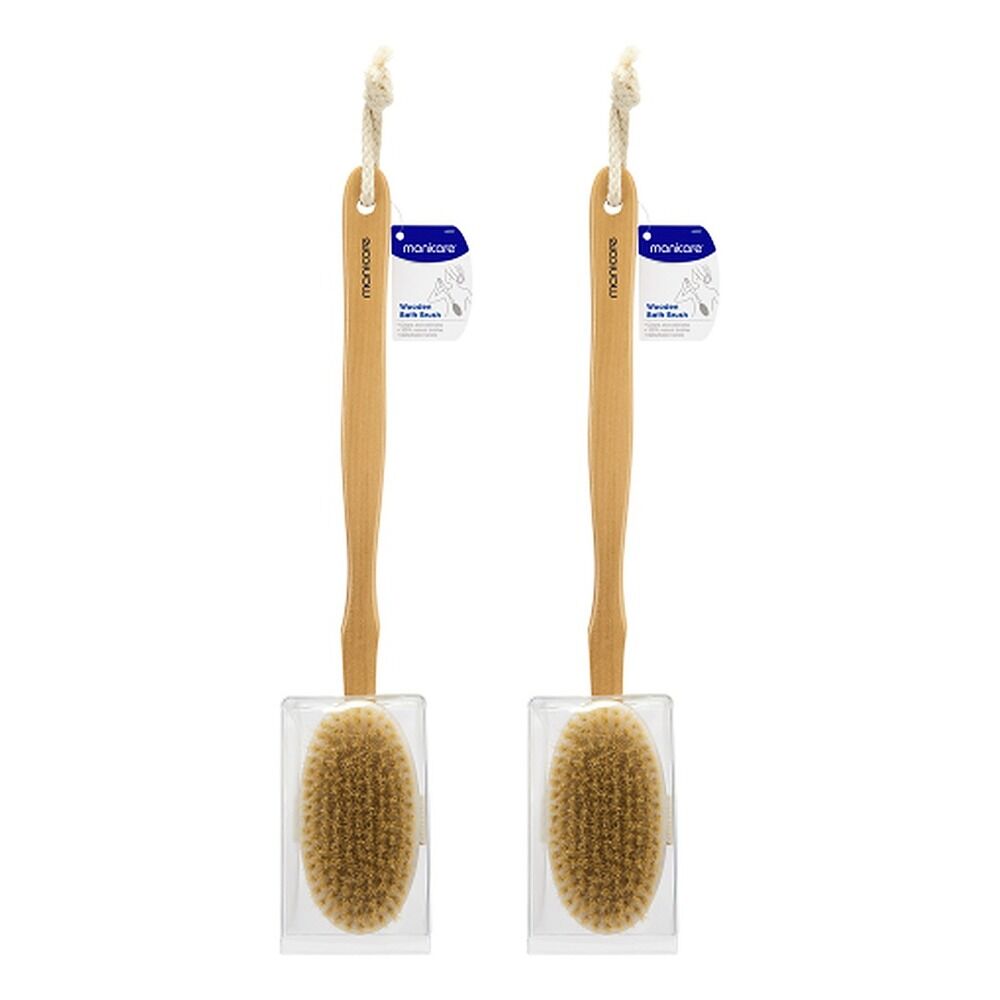Manicare Wooden Bath Brush x 12 Bundle of 2