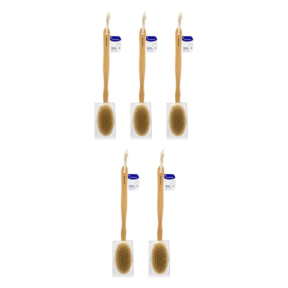 Manicare Wooden Bath Brush x 12 Bundle of 5