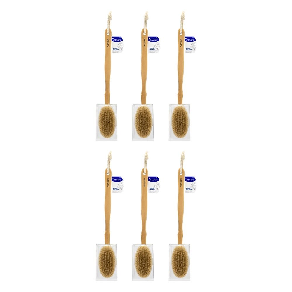 Manicare Wooden Bath Brush x 12 Bundle of 6