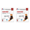 Thermoskin Thermal Adjustable Ankle Wrap Black Pack of 2