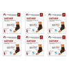 Thermoskin Thermal Adjustable Ankle Wrap Black Pack of 6