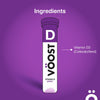 VOOST Vitamin D 1000IU Berry Twenty Effervescent Tablets x 8