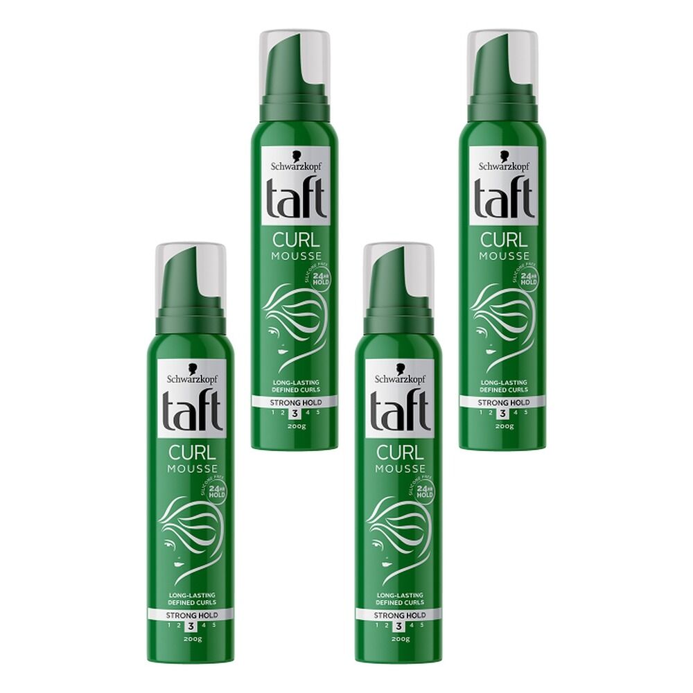 Schwarzkopf Taft Curl Defining Mousse 200g Pack of 4