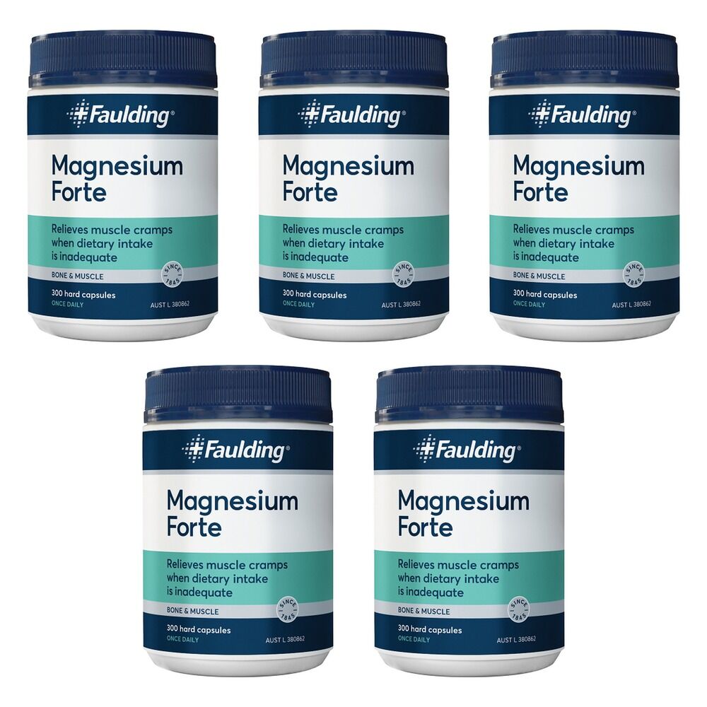 Faulding Magnesium Forte 300 Capsules Pack of 5