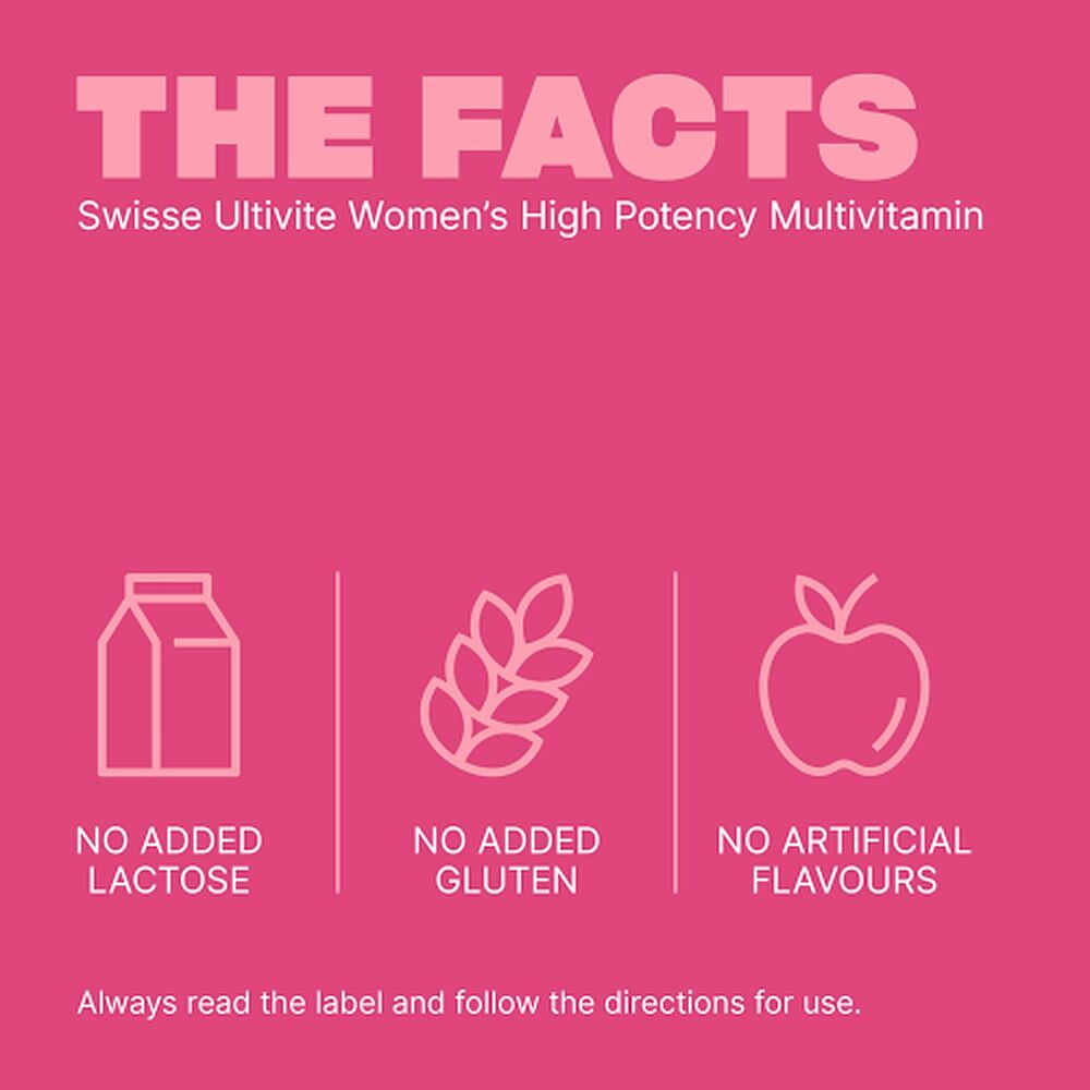 Swisse Ultivite Women's High Potency Multivitamin 40 Tablets