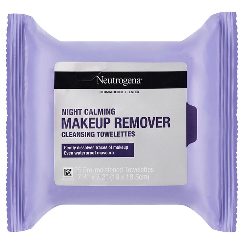 Neutrogena Night Calming Makeup Remover Cleansing Towelettes 25 Wipes x 6