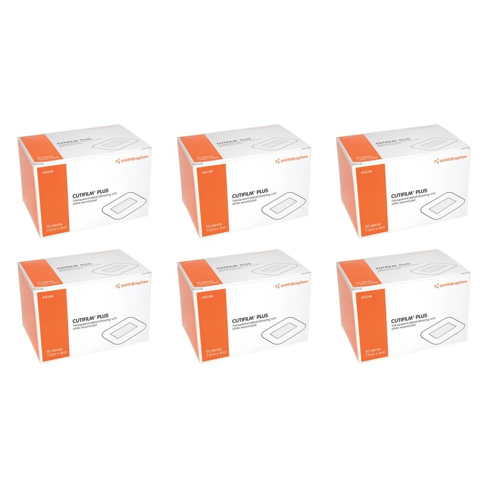 Cutifilm Plus Post Operative Dressing 7.2m x 5cm 50 Pack Bundle of 6