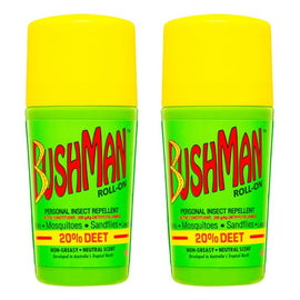Bushman Roll On 20% DEET 65g Pack of 2