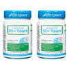 Life-Space Probiotic for 60+ Years 60 Capsules Pack of 2