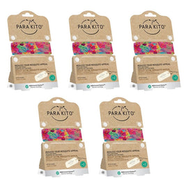 Para'Kito Mosquito Repellent Adult Wristband Summertime Pack of 5