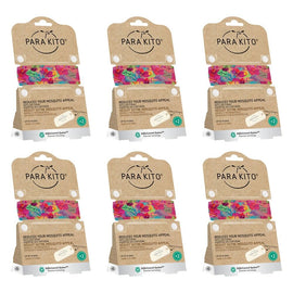 Para'Kito Mosquito Repellent Adult Wristband Summertime Pack of 6