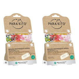 Para'Kito Mosquito Repellent Adult Wristband Flowery Pack of 2