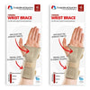 Thermoskin Thermal Wrist Brace Right XS/S Beige Pack of 2