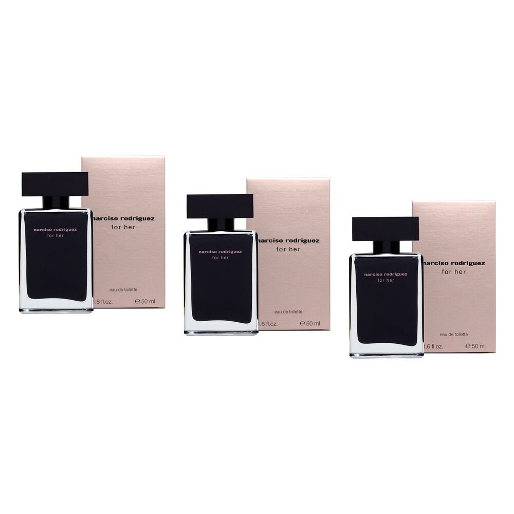 Narciso Rodriguez For Her Eau de Toilette 50mL Pack of 3