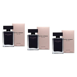 Narciso Rodriguez For Her Eau de Toilette 50mL Pack of 3