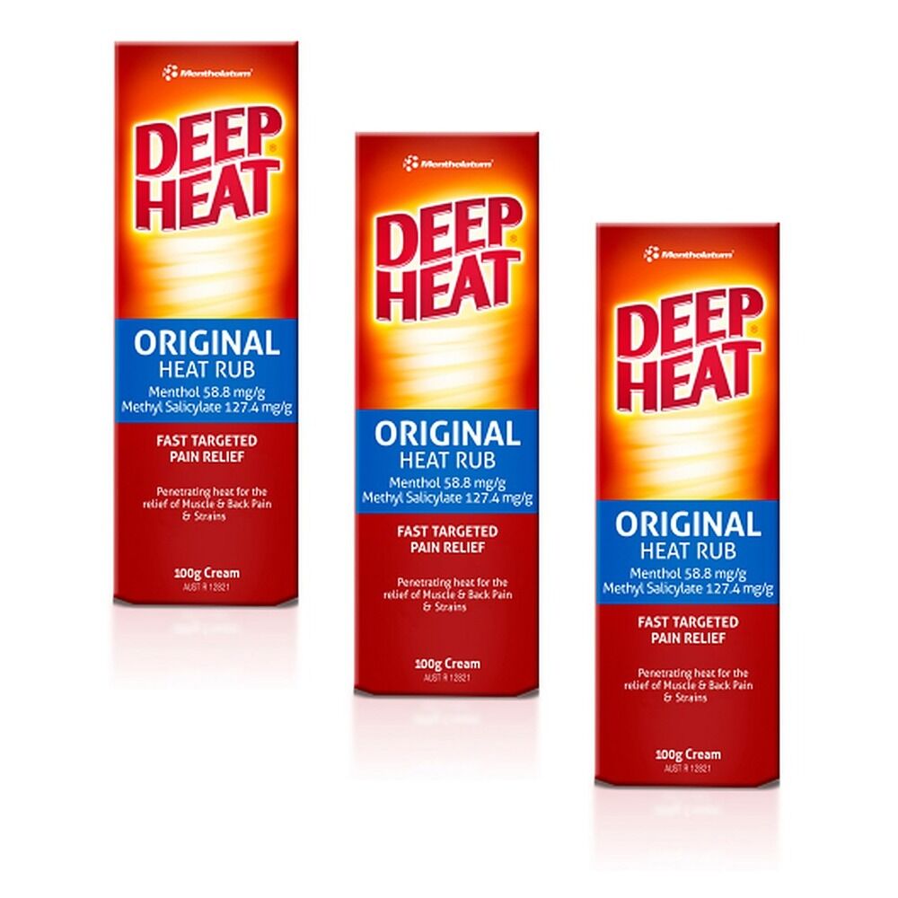 Deep Heat Regular Relief 100g Pack of 3