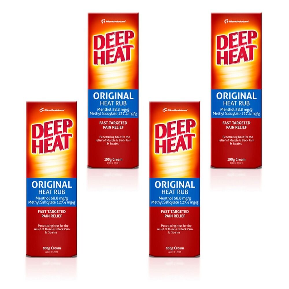 Deep Heat Regular Relief 100g Pack of 4