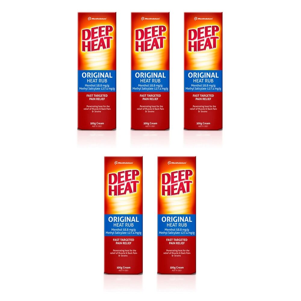 Deep Heat Regular Relief 100g Pack of 5