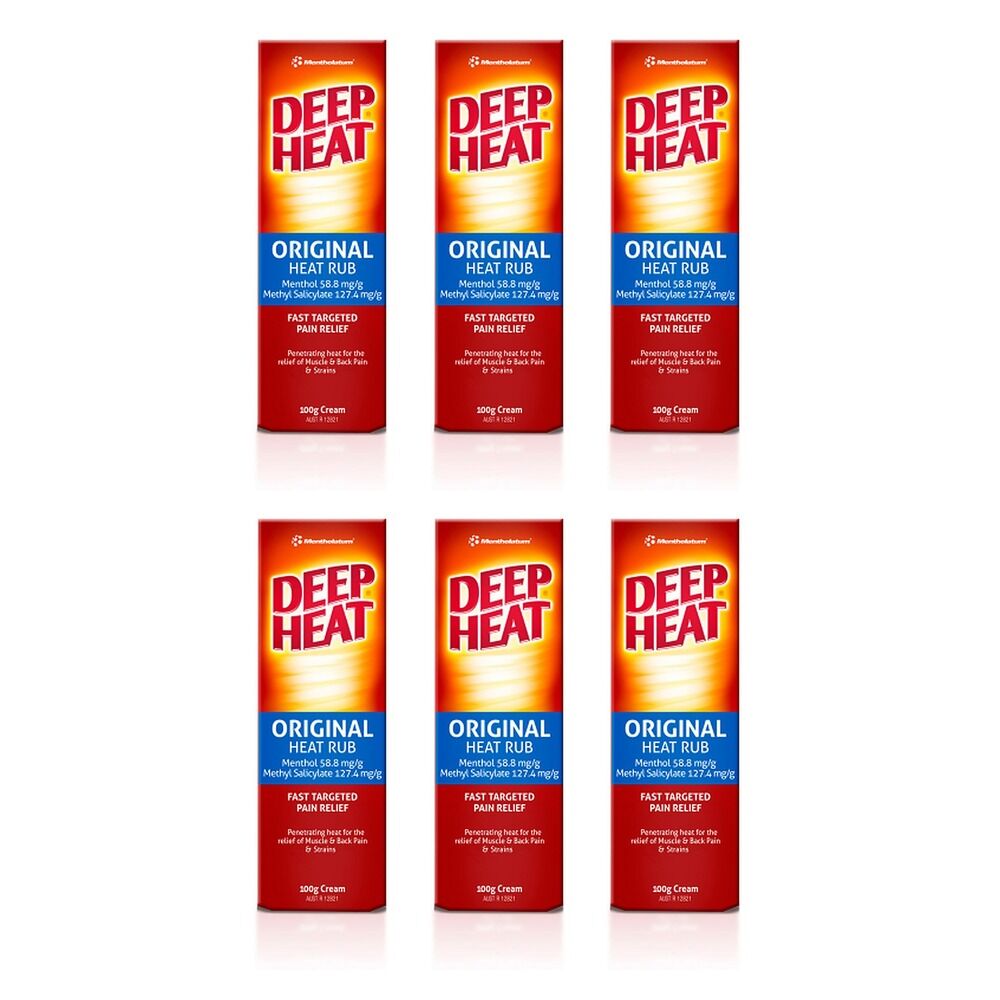 Deep Heat Regular Relief 100g Pack of 6