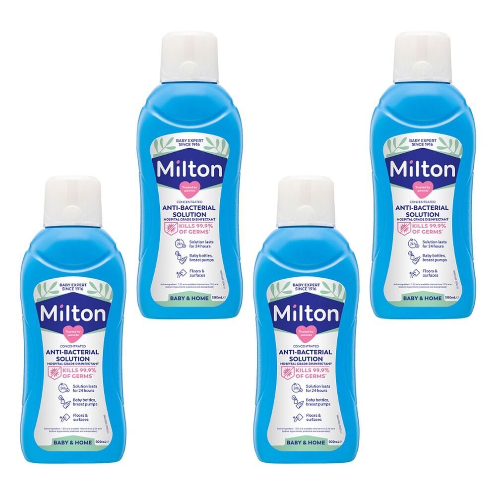 Milton Anti-bacterial Solution 500mL Pack of 4