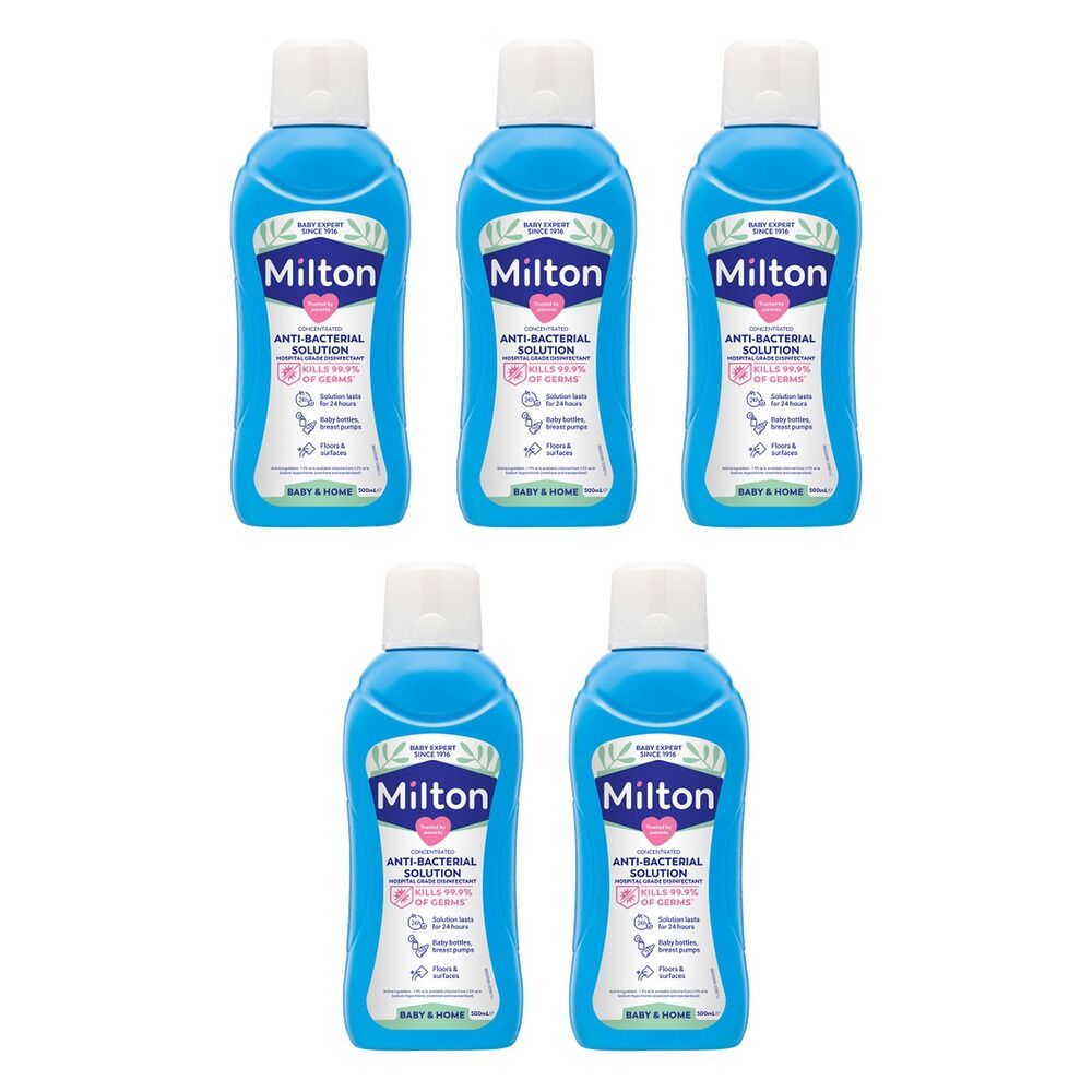 Milton Anti-bacterial Solution 500mL Pack of 5