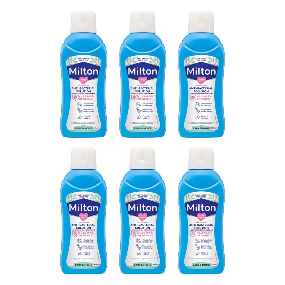 Milton Anti-bacterial Solution 500mL Pack of 6