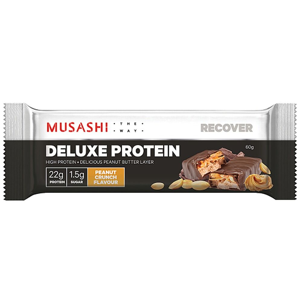 Musashi Deluxe High Protein Peanut Crunch 60g x 12