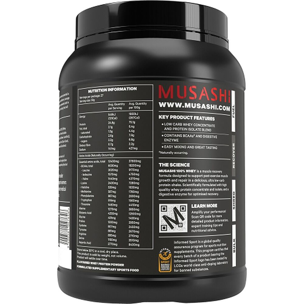 Musashi Recovery 100% Whey Chocolate 900g